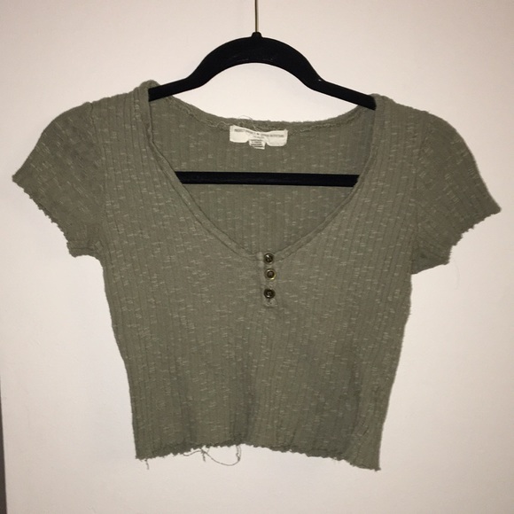 Urban Outfitters Tops - Urban Outfitters ripped cropped tee Urban Outfitters Tops - Urban Outfitters ripped cropped tee